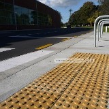 Warning Pavers to Pedestrian Crossing