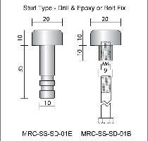 Skateboard Deterrent - Stud